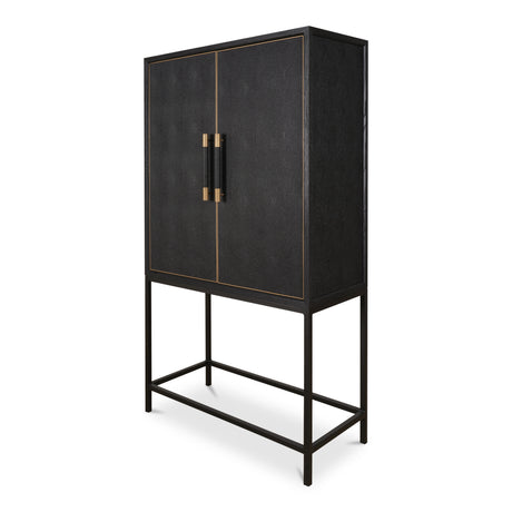 Mako Black Bar Cabinet - Ornate Home
