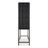 Mako Black Bar Cabinet - Ornate Home