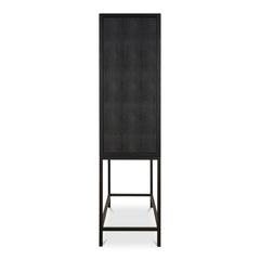 Mako Black Bar Cabinet - Ornate Home
