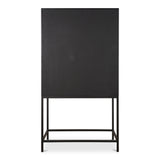Mako Black Bar Cabinet - Ornate Home