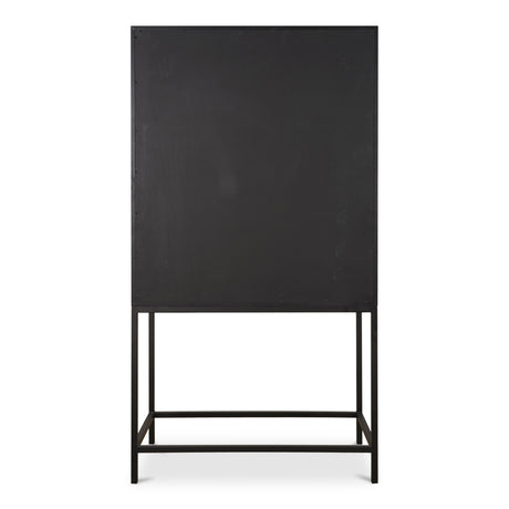 Mako Black Bar Cabinet - Ornate Home