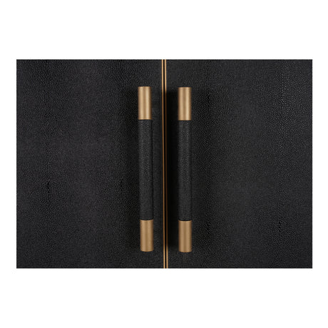 Mako Black Bar Cabinet - Ornate Home