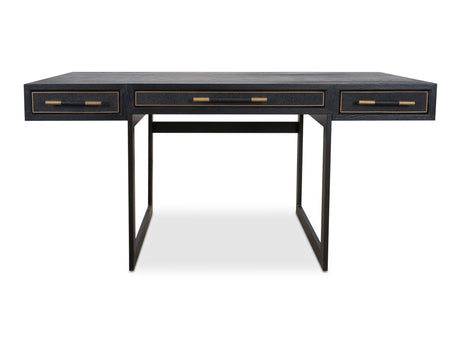 Mako Black Desk - Ornate Home