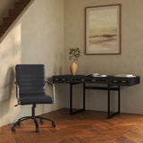 Mako Black Desk - Ornate Home