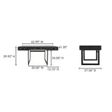 Mako Black Desk - Ornate Home