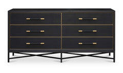 Mako Black Dresser - Ornate Home