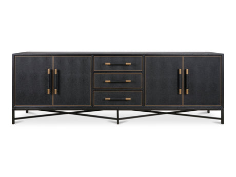 Mako Black Large Sideboard - Ornate Home