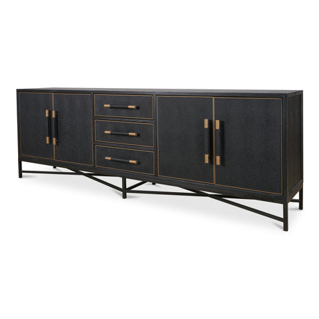 Mako Black Large Sideboard - Ornate Home
