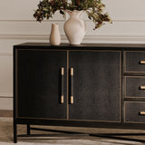Mako Black Large Sideboard - Ornate Home