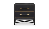 Mako Black Nightstand - Ornate Home