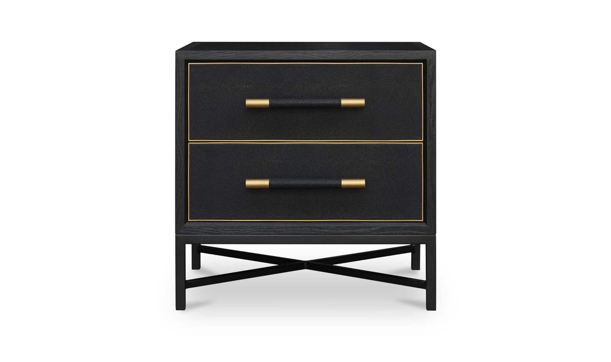 Mako Black Nightstand - Ornate Home