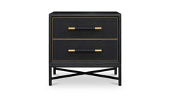 Mako Black Nightstand - Ornate Home