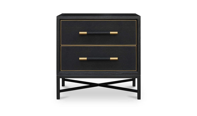 Mako Black Nightstand - Ornate Home