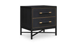 Mako Black Nightstand - Ornate Home