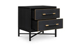 Mako Black Nightstand - Ornate Home