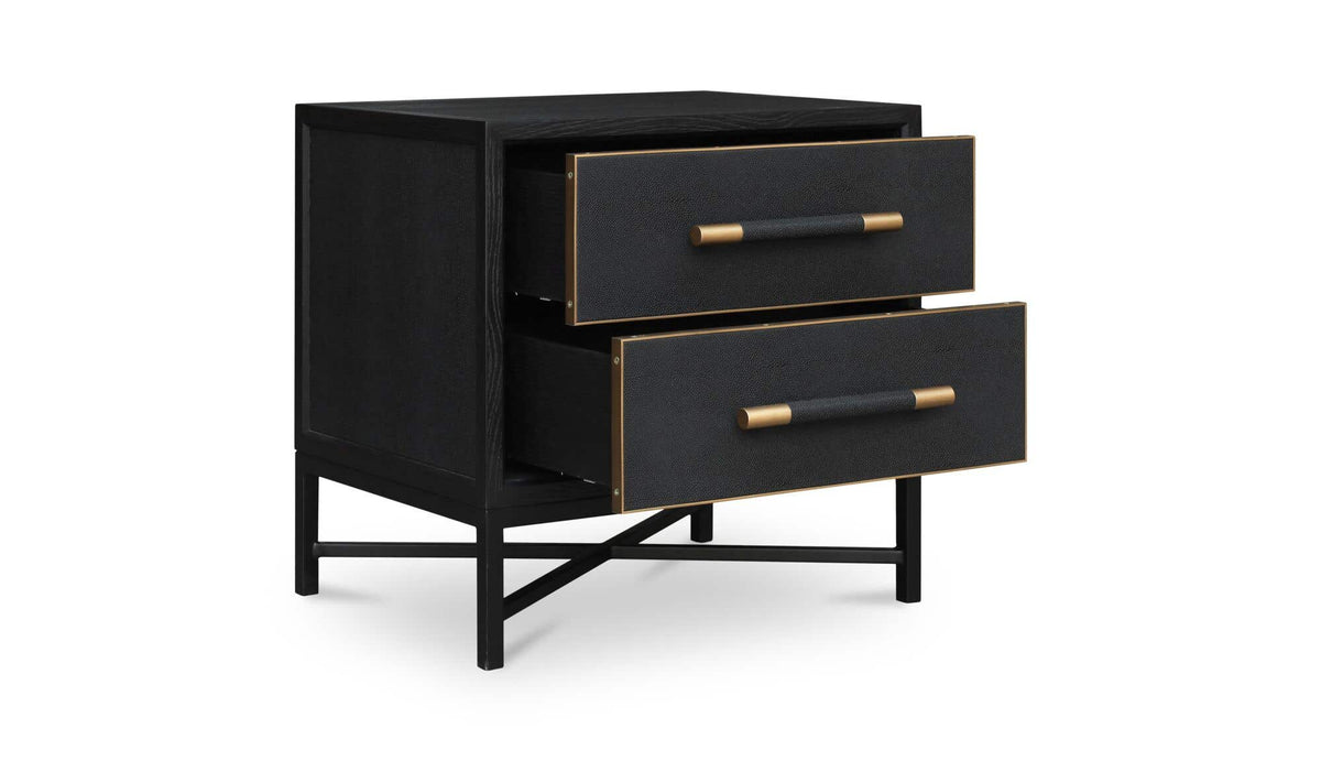 Mako Black Nightstand - Ornate Home