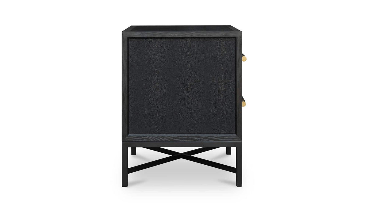 Mako Black Nightstand - Ornate Home