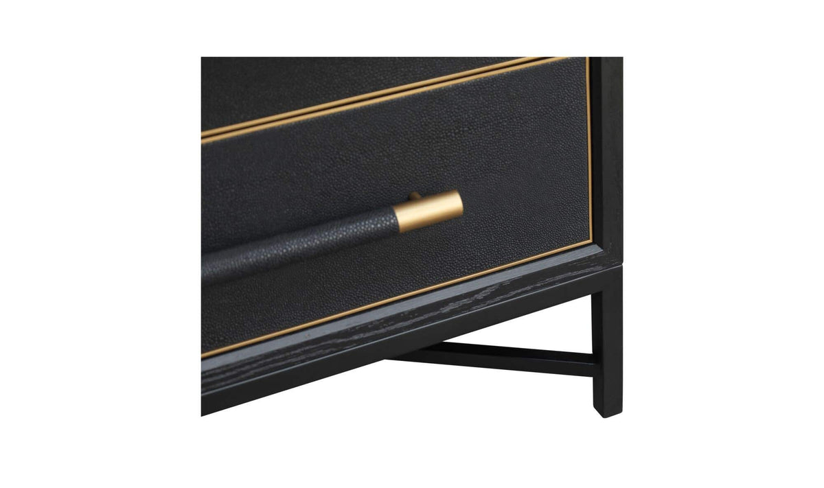 Mako Black Nightstand - Ornate Home