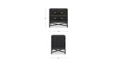 Mako Black Nightstand - Ornate Home