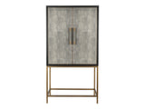 Mako Grey Bar Cabinet - Ornate Home