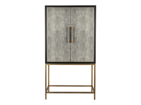 Mako Grey Bar Cabinet - Ornate Home