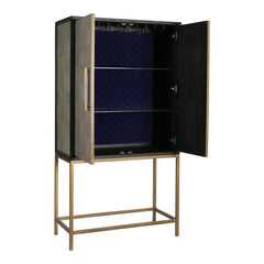 Mako Grey Bar Cabinet - Ornate Home