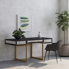 Mako Grey Desk - Ornate Home