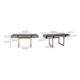 Mako Grey Desk - Ornate Home