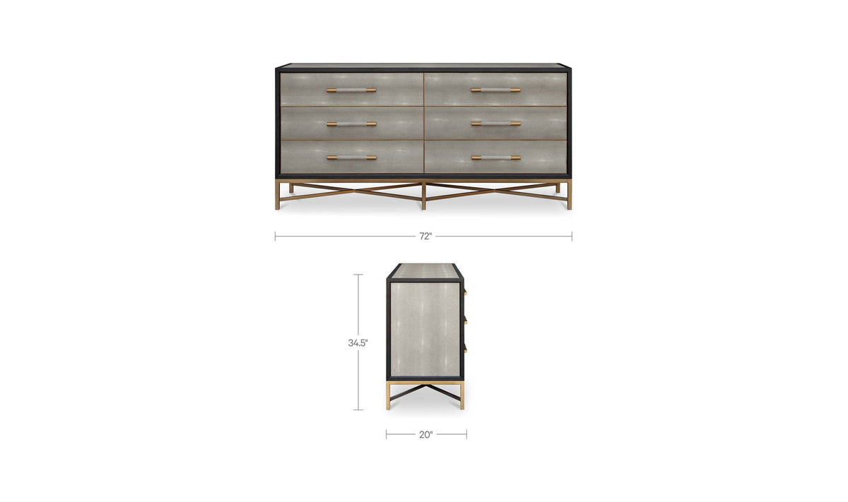 Mako Grey Dresser - Ornate Home