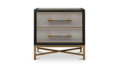 Mako Grey Nightstand - Ornate Home