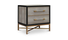 Mako Grey Nightstand - Ornate Home