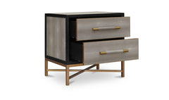 Mako Grey Nightstand - Ornate Home