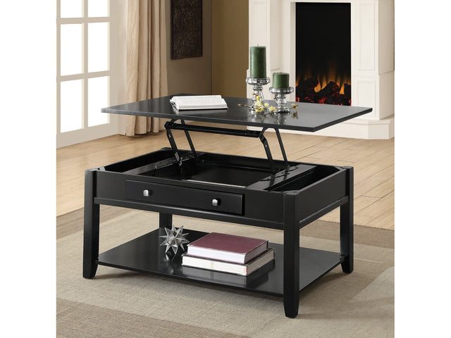 Malachi Black Coffee Table - Ornate Home