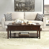 Malachi Walnut Coffee Table - Ornate Home