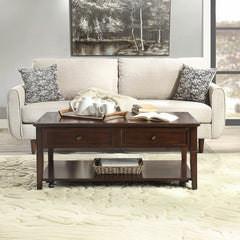 Malachi Walnut Coffee Table - Ornate Home