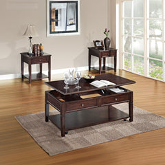 Malachi Walnut Coffee Table - Ornate Home