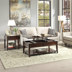Malachi Walnut Coffee Table - Ornate Home