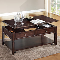 Malachi Walnut Coffee Table - Ornate Home