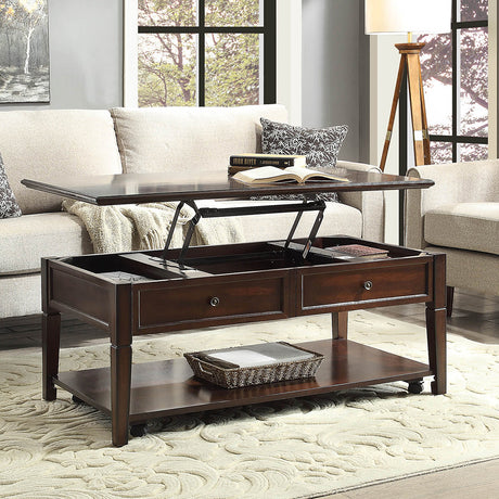 Malachi Walnut Coffee Table - Ornate Home