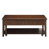 Malachi Walnut Coffee Table - Ornate Home