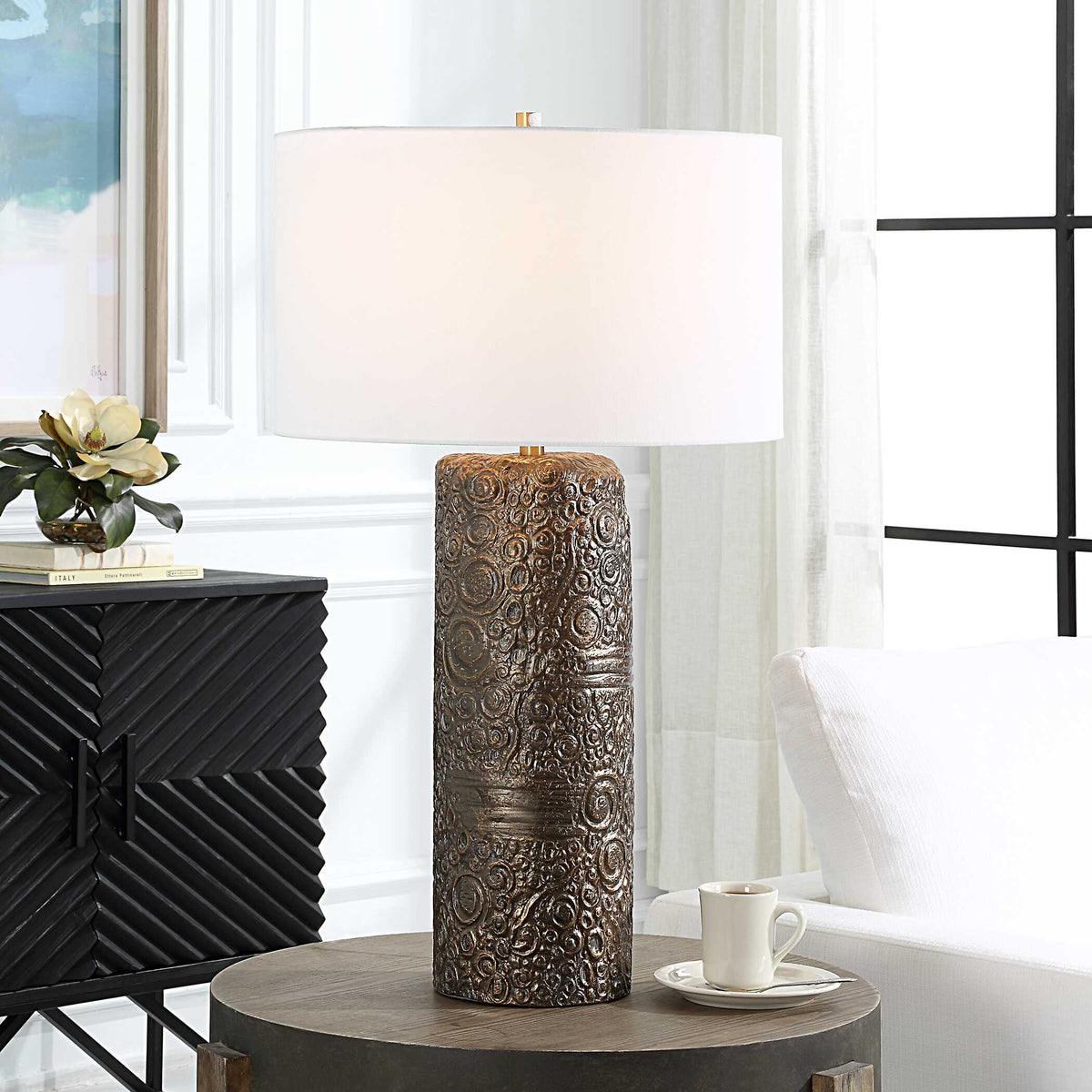 Malaga Brass Table Lamp - Ornate Home