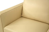 Malaga Cream Leather Sofa - Ornate Home