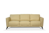 Malaga Cream Leather Sofa - Ornate Home