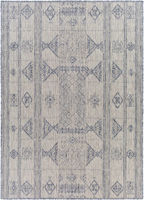 Malamig Gray & Blue Outdoor Area Rug - Clearance - Ornate Home