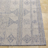 Malamig Gray & Blue Outdoor Area Rug - Clearance - Ornate Home