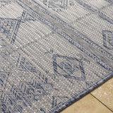 Malamig Gray & Blue Outdoor Area Rug - Clearance - Ornate Home