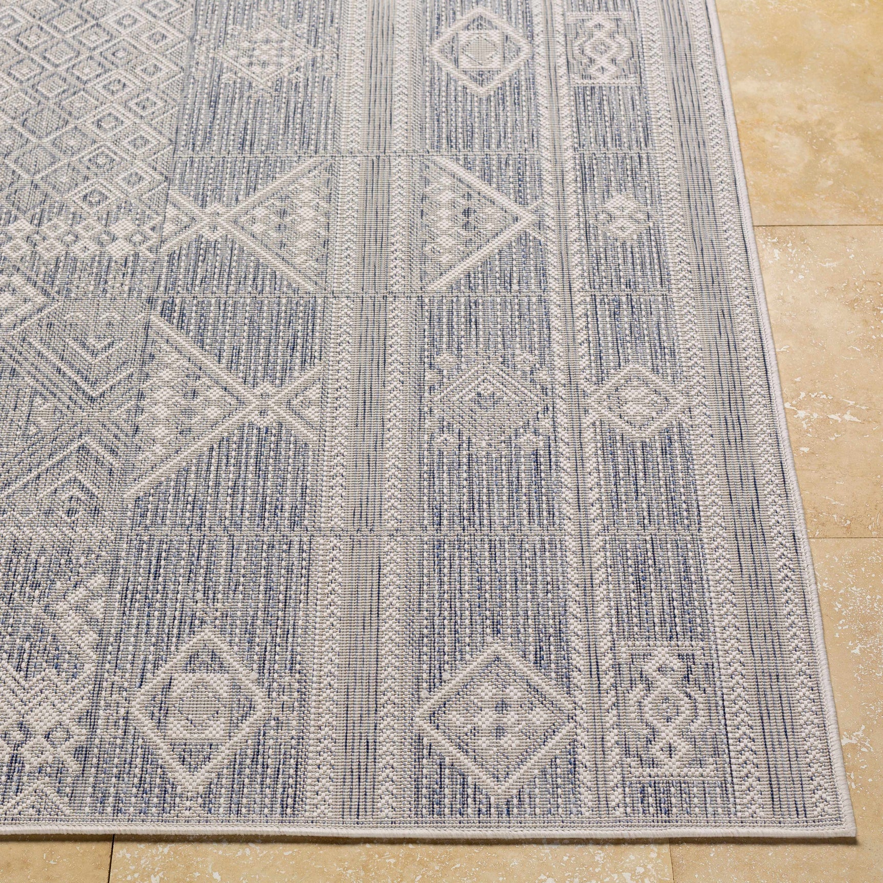 Malamig Gray Outdoor Area Rug - Clearance - Ornate Home