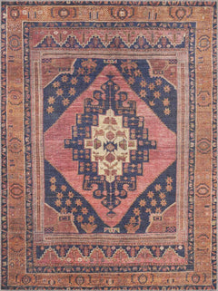 Malamote Vintage Flat Pile Washable Rug - Ornate Home