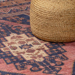 Malamote Vintage Flat Pile Washable Rug - Ornate Home