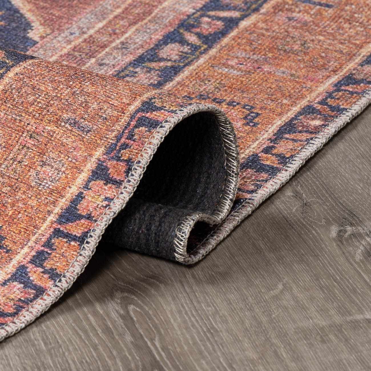 Malamote Vintage Flat Pile Washable Rug - Ornate Home